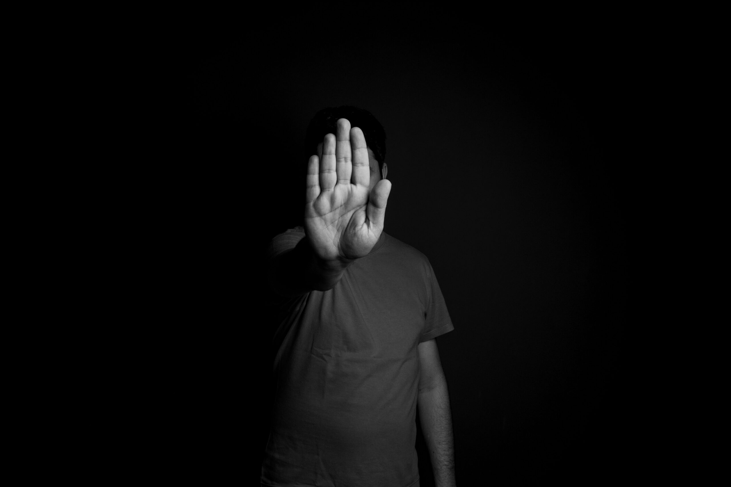 A person practicing setting boundaries with family